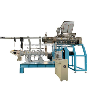 factory supplier low price industrial twin screw floating fish feed Cat pet food processing machine extrusion equipment