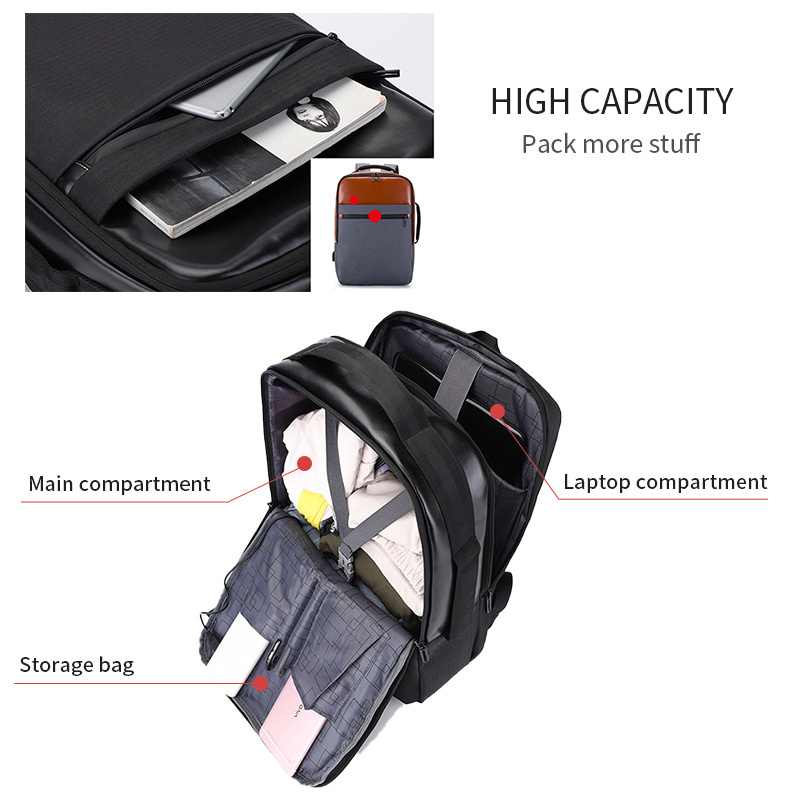 Custom new style men business travel computer laptop backpack