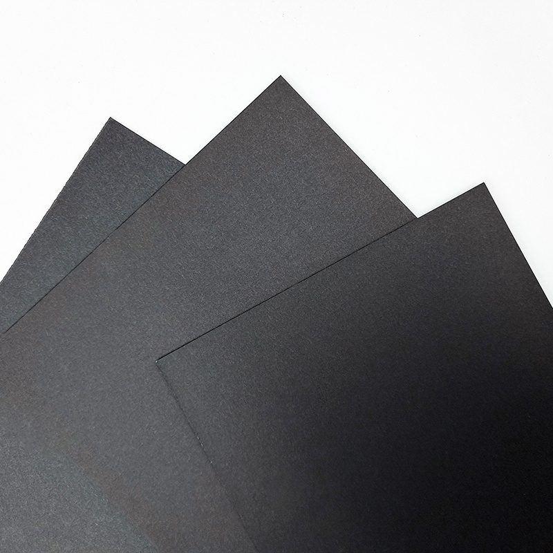 Great for DIY crafts cards black cardboard sheets packaging custom luxury cardboard black paper for magnetic box