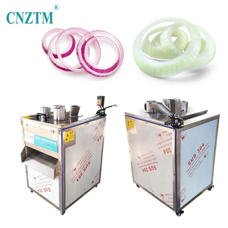 High Quality Industrial Onions Rings Slicer Cutter Electric Food Chopper Vegetable Shred Machine White Onion Slicing Machine