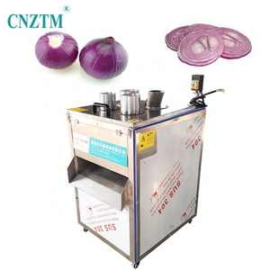 High Quality Industrial Onions Rings Slicer Cutter Electric Food Chopper Vegetable Shred Machine White Onion Slicing Machine