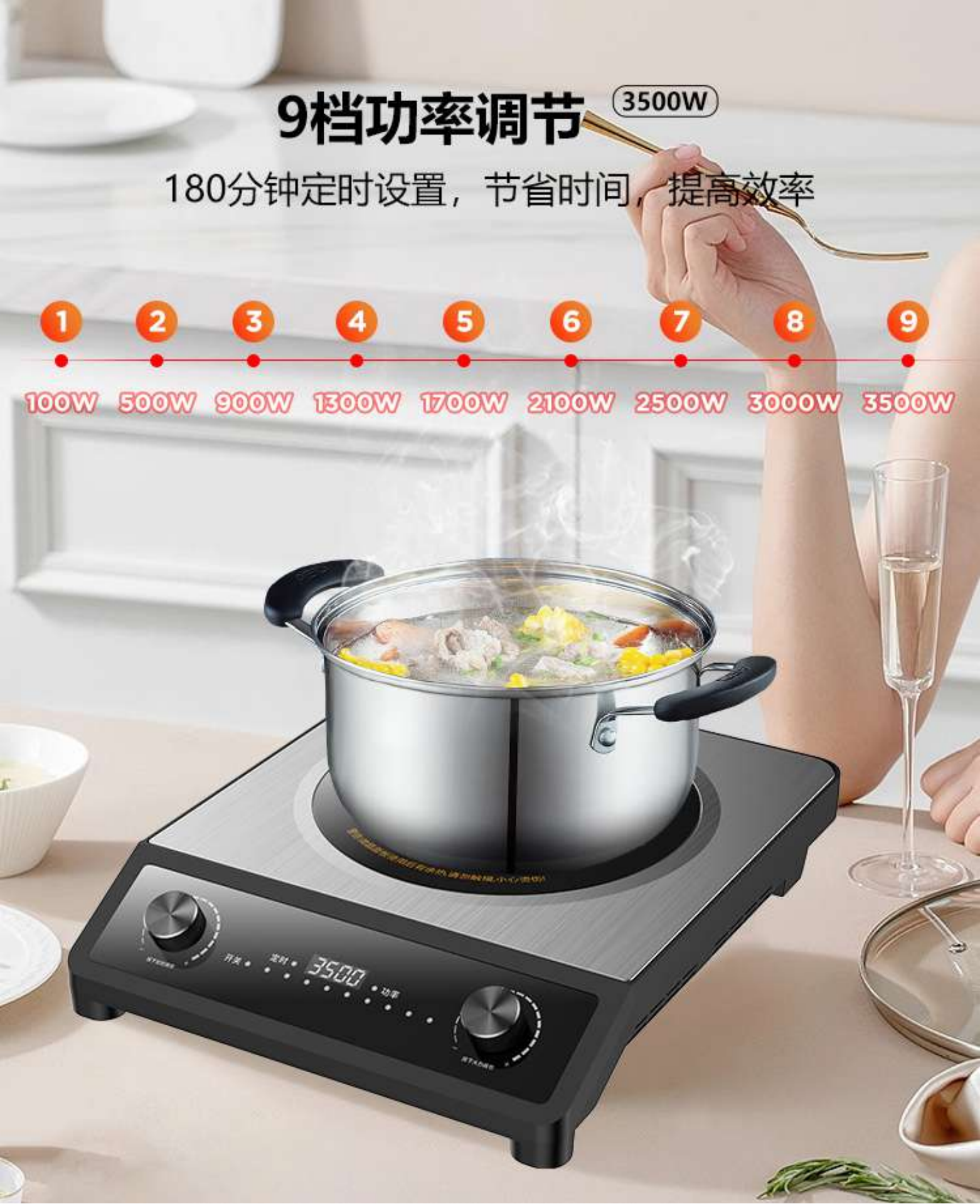 New design Kitchen Custom 3L Stove Top Teapots Tea Kettle Stainless Steel Whistling Kettle with color Painting