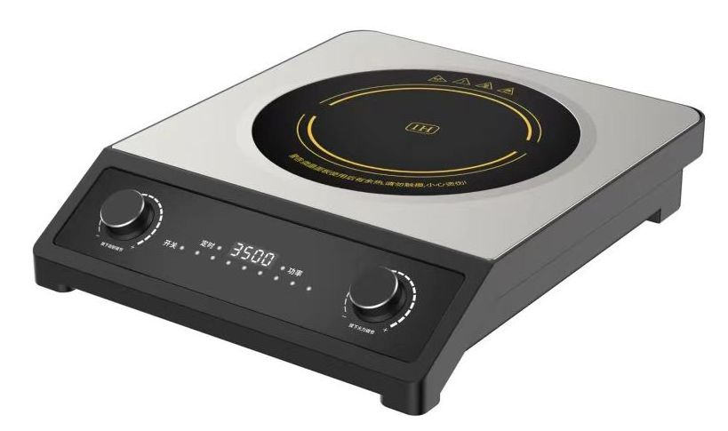 3500w Commercial Induction Cooker Double Head Built-in Electric Ceramic Stove