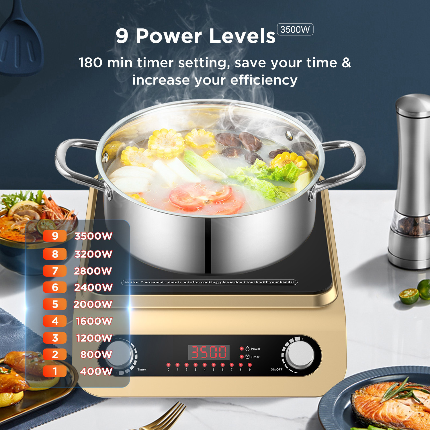 large pressure cooker multi explosion proof large steamer cooking pressure canners 40L for induction cooker