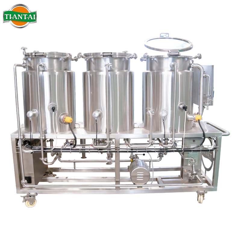 200L 1 barrel Jinan stainless steel electric heating three vessel small brewhouse brew kettle