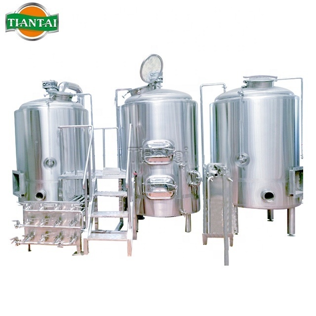 TIANTAI 2BBL beer brewing  system stacked stainless steel single wall top manway cone fermenter for beer fermenting