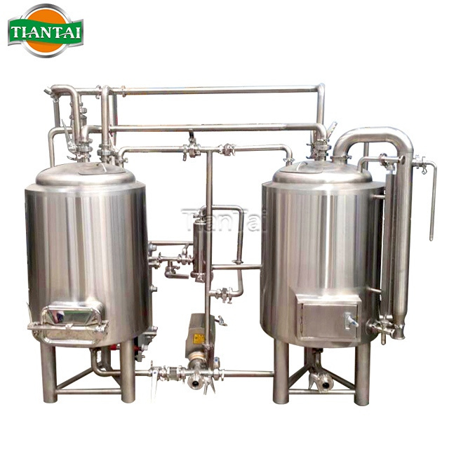 200L 2HL Red copper electric combined 3 vessel 200 liter brew kettle hotel brewery equipment