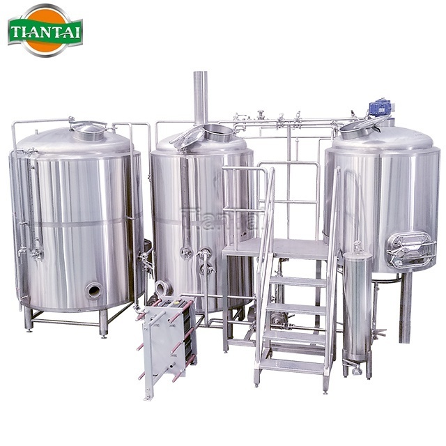 200L 1 barrel Jinan stainless steel electric heating three vessel small brewhouse brew kettle