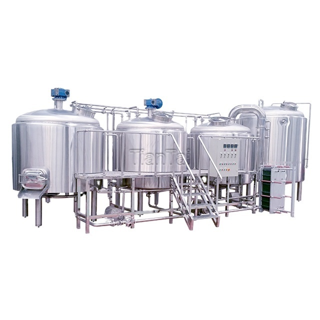 2000L 20HL SUS304 Stainless steel steam heating 2 vessel beer plant machinery for sale