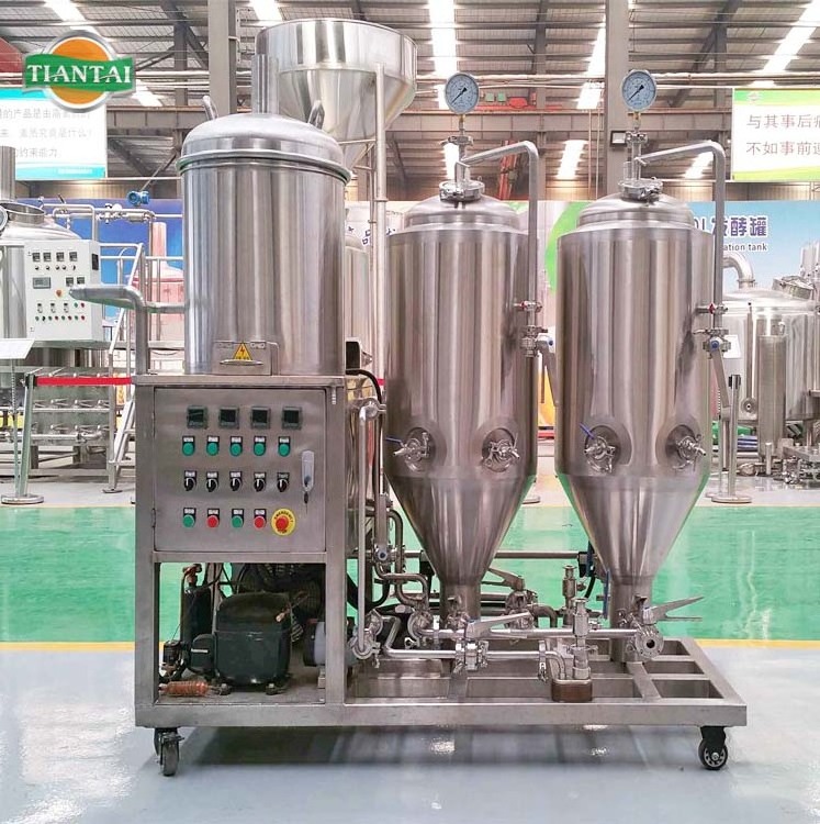 50L Skid All In One Stainless Steel Home Beer Making Machine