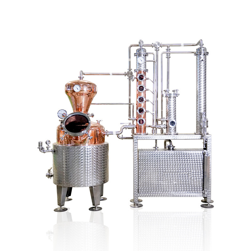 factory distillery machinery essential oils distillation vodka distill column moonshine still copper