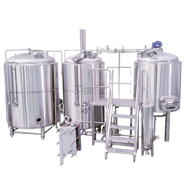 1000l brewery equipment restaurant beer brewing system from Tiantai with turnkey solutions two vessels brewhouse for sale