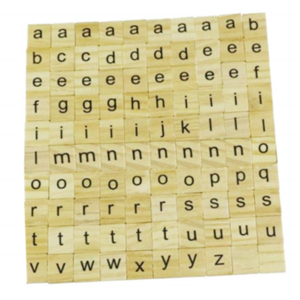 hot sell natural pinewood alphabet wood puzzle  wooden tiles upper case or lower case letter word game