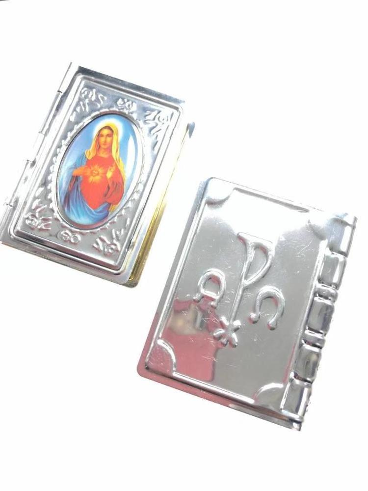 mini stainless steel iron box gift rosary box for 4mm and 6mm bead rosary