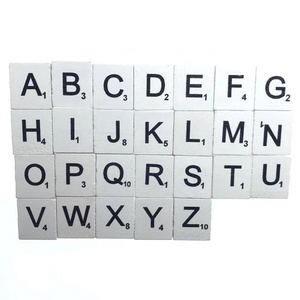 white wood alphabet blocks educational toy child 26 wooden scrabbles letter tile