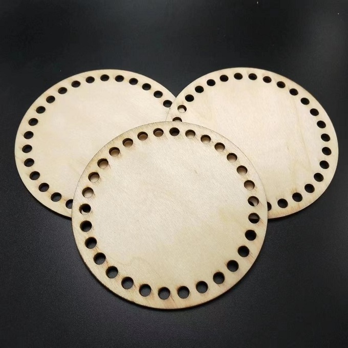 Wooden mini cross-stitch fixed frame DIY round and  heart-shaped wood small embroidery frame hole board