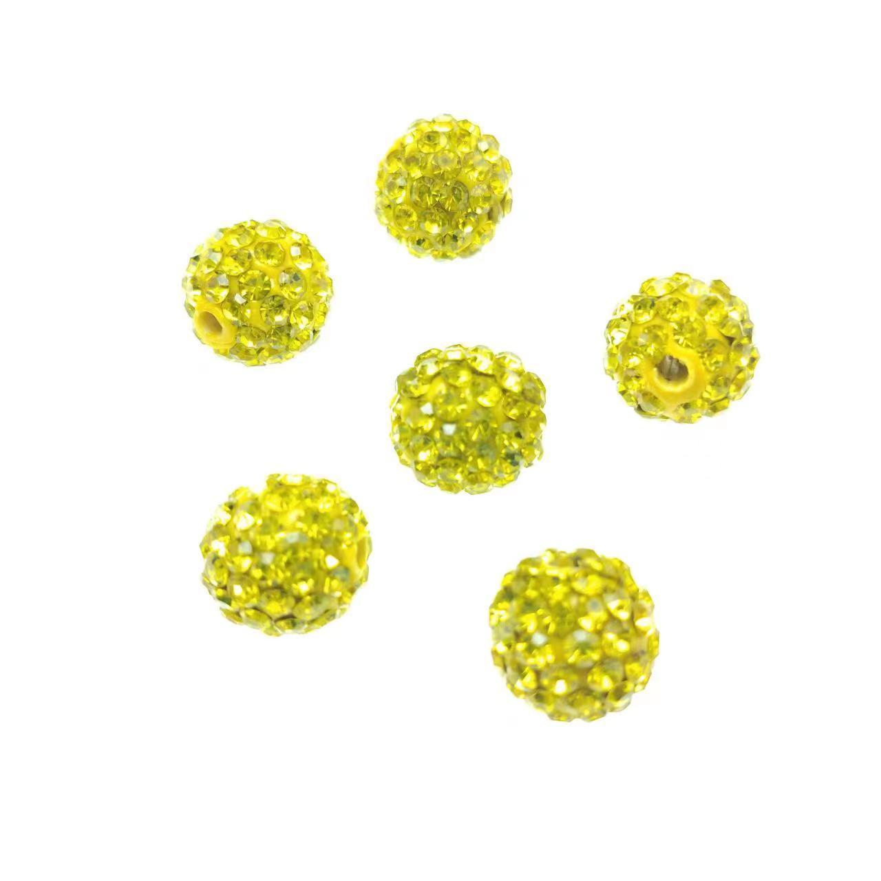 10mm Diamond bead jewelry accessories DIY bead mixed colors disco ball beads for religious catholic jewellery