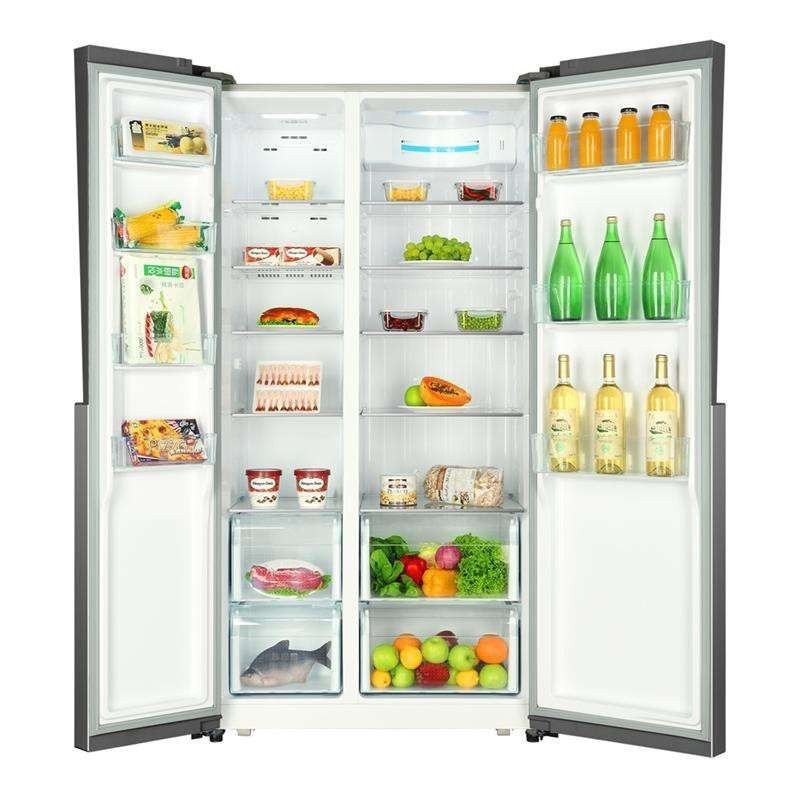 Electronic French Door Home Stainless Steel No Frost Fridge Organizer Refrigerator Container with Lock