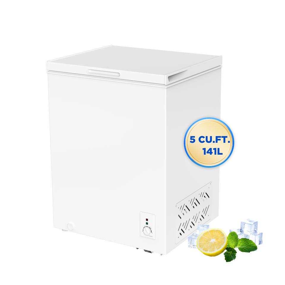 Double Temperature Top Open 115V 60HZ Freezer Supermarket Lock and Key Optional 141L Chest Freezer