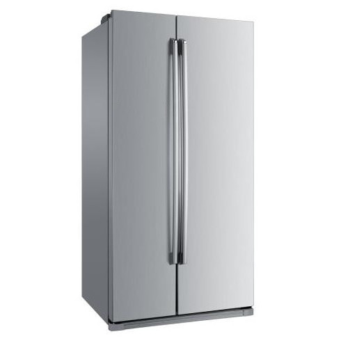 Fingerprint Resistant Stainless Steel Fruit Refrigerator with Ice Maker