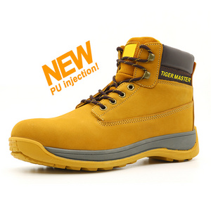 2022 anti slip oil resistant waterproof leather steel toe puncture proof anti static men's working safety shoes for engineers