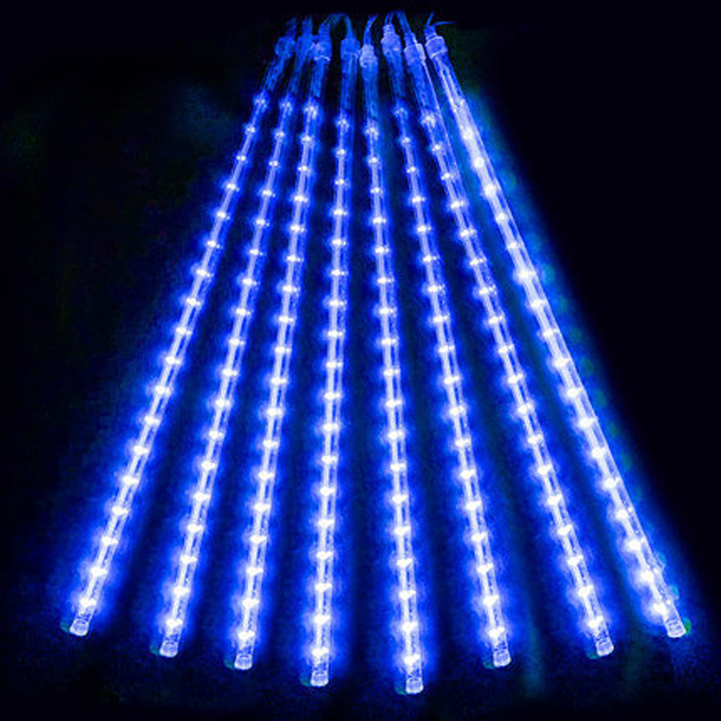 LED Christmas decoration meteor shower lights Outdoor waterproof hanging rain strip string lights