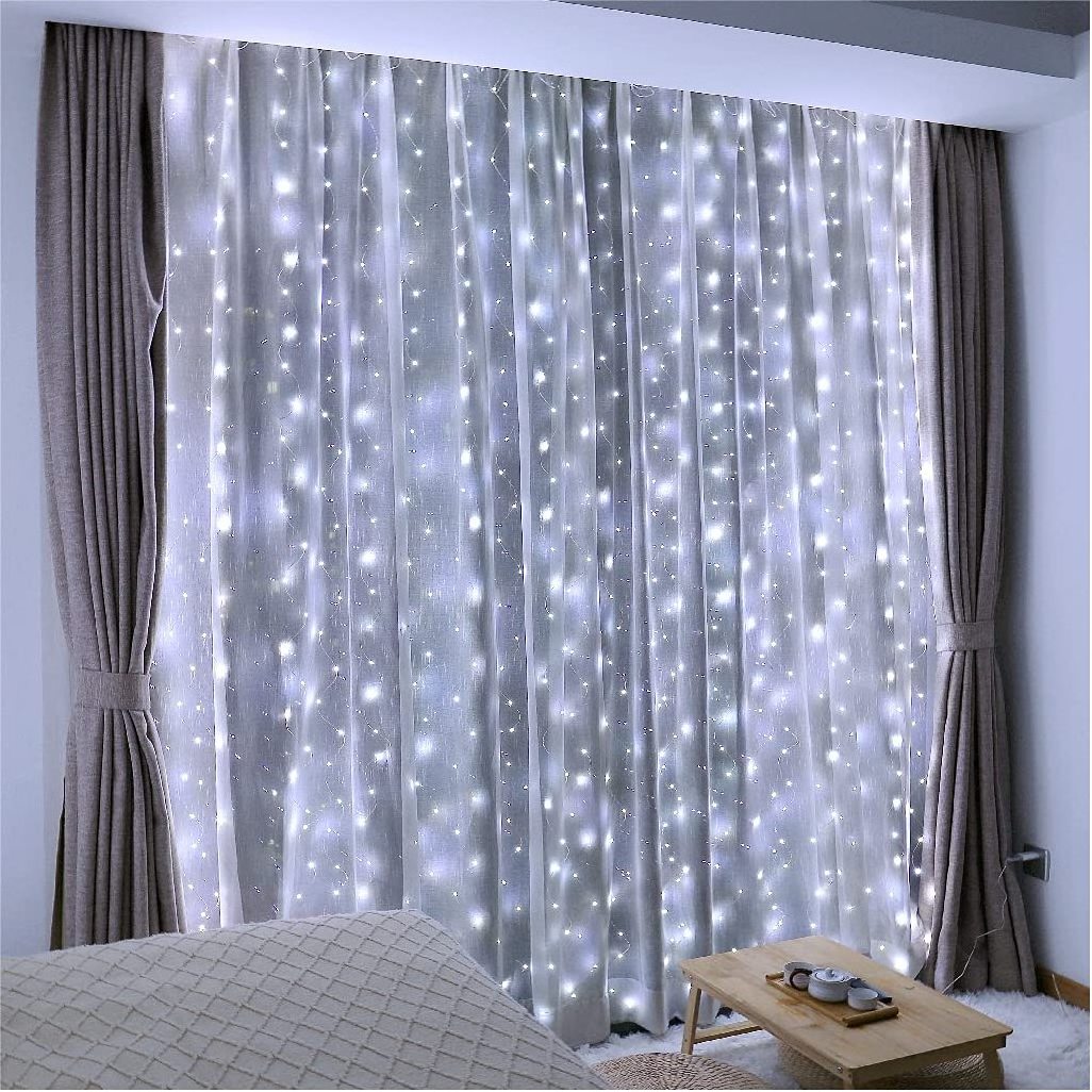 LED Christmas Holiday Bedroom Party Wedding wall Decoration lighting Fairy garland curtains fairy String lights