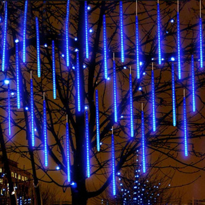 LED Christmas decoration meteor shower lights Outdoor waterproof hanging rain strip string lights