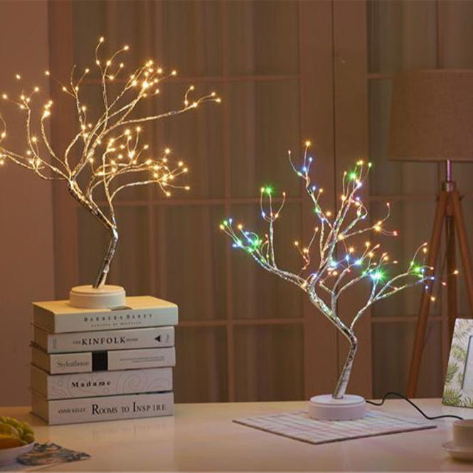 36 pearl Light 108 LED Twinkle Tree Light Room Christmas Decor Usb Rgb Table Lamp Tree Night Light