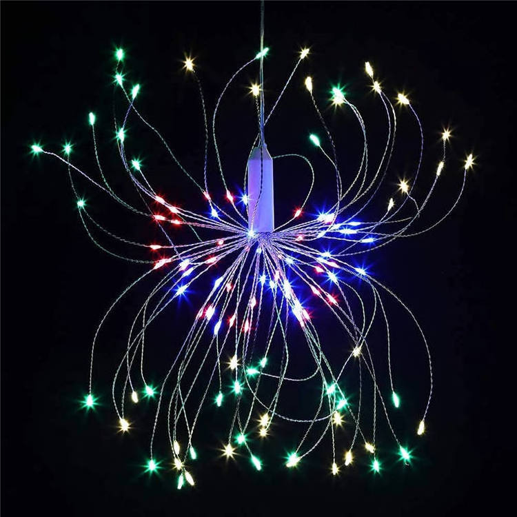 Firework Lamp Led Fairy Copper Wire Lantern String Lights Outdoor Waterproof Garden lawn yard Decorative Hanging Lamp