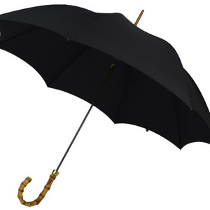 Can be customized 27-inch straight umbrella Bamboo handle  umbrella