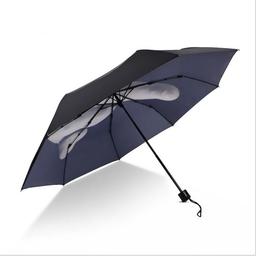 Customized three fold promotional umbrella middle finger umbrella finger umbrella