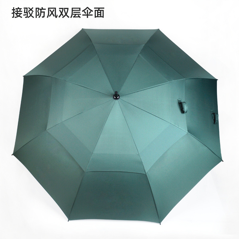 Factory Direct High Quality Light Grey 16k Mobile Phone Uv Protection Double Golf Umbrella