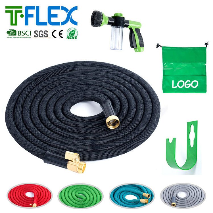 New Magic Extending Hose Pipe/garden Water Hose/retractable Garden Hose Latex Double 6x9.5mm 6x10mm Rubber Abs-made,zinc Alloy