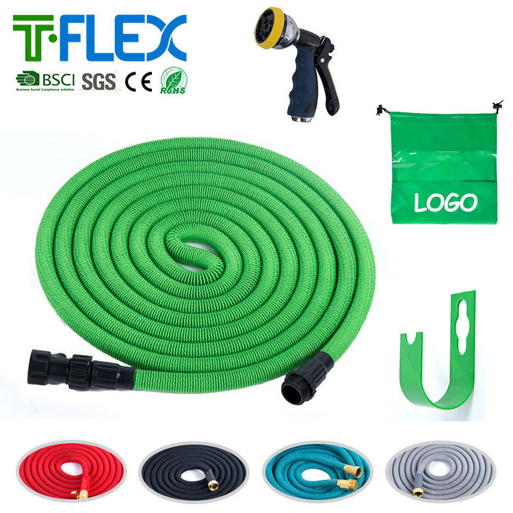 New Magic Extending Hose Pipe/garden Water Hose/retractable Garden Hose Latex Double 6x9.5mm 6x10mm Rubber Abs-made,zinc Alloy