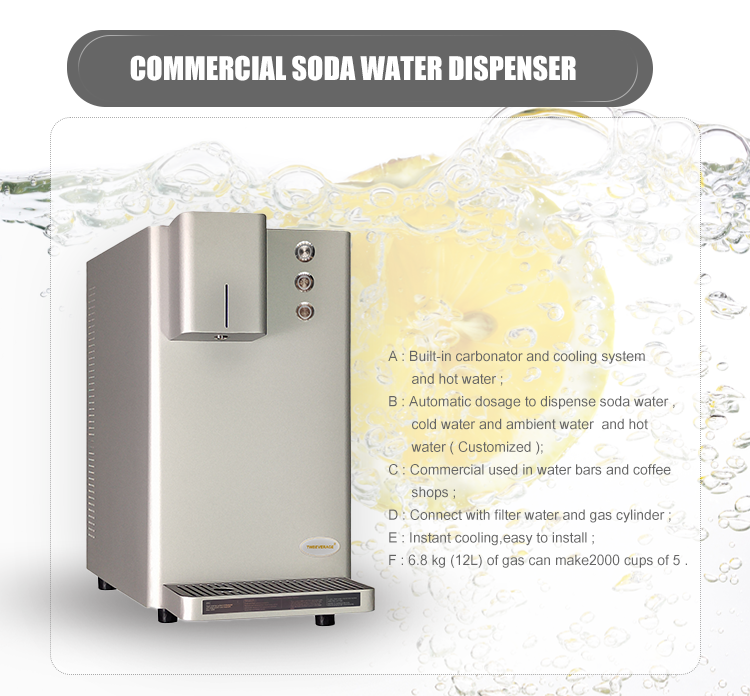 2024 Shanghai commercial used soda water machine sparking water dispenser for drinking health