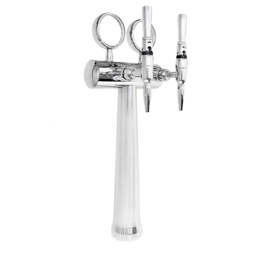 LED Stainless Steel 2-4 Taps Shanghai  Beer Dispenser Machine Draft Beer Tower parts