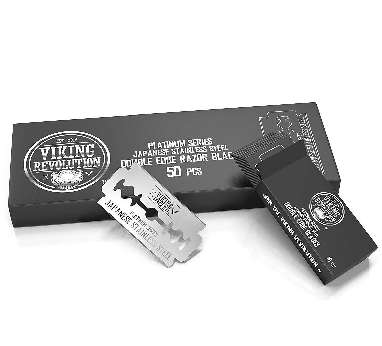 Edge Razor Blades - Men's Safety Razor Blades for Shaving - Platinum Japanese Stainless Steel Double Razor Shaving Blades