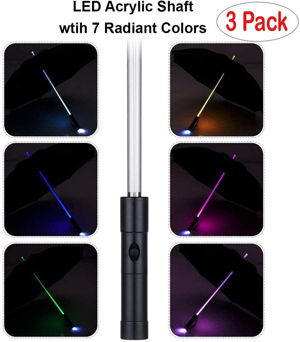 LED Umbrella Lightsaber Umbrella LED Light up Led Straight Umbrella