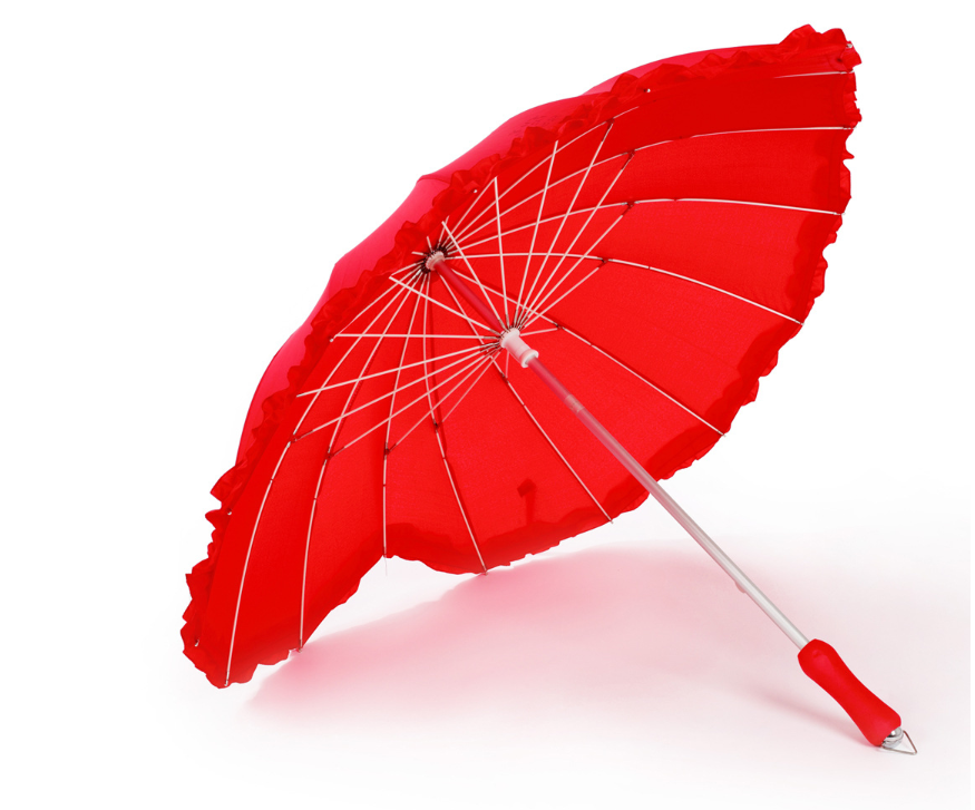 Special Design Red Heart lace Umbrella Wedding Umbrella Decoration With Logo Print