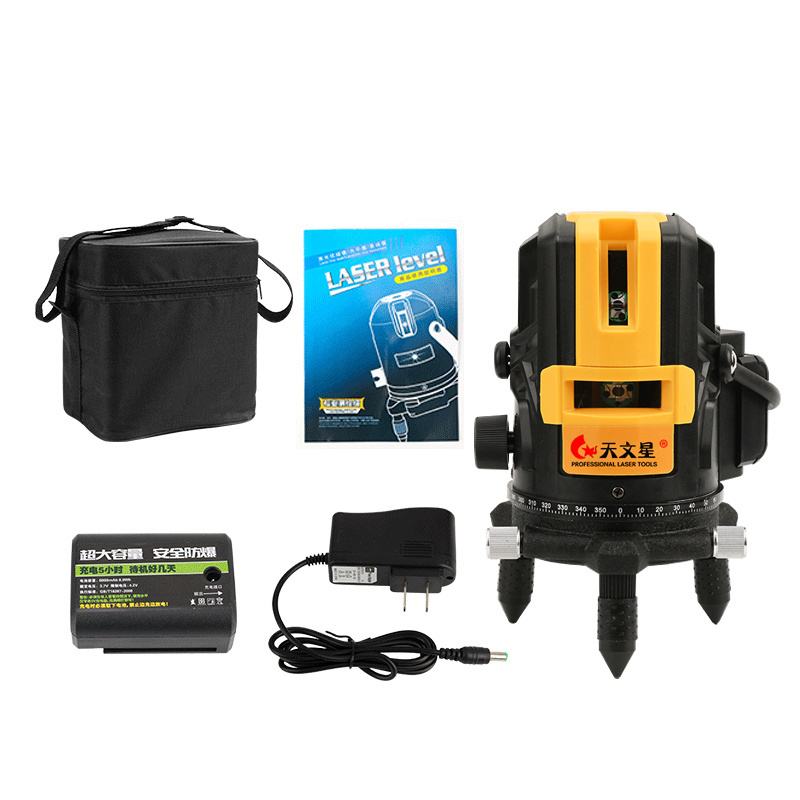 Professional Green 5-Line Laser Level 5 Lines 1 Point Cross Line Laser Level Laser