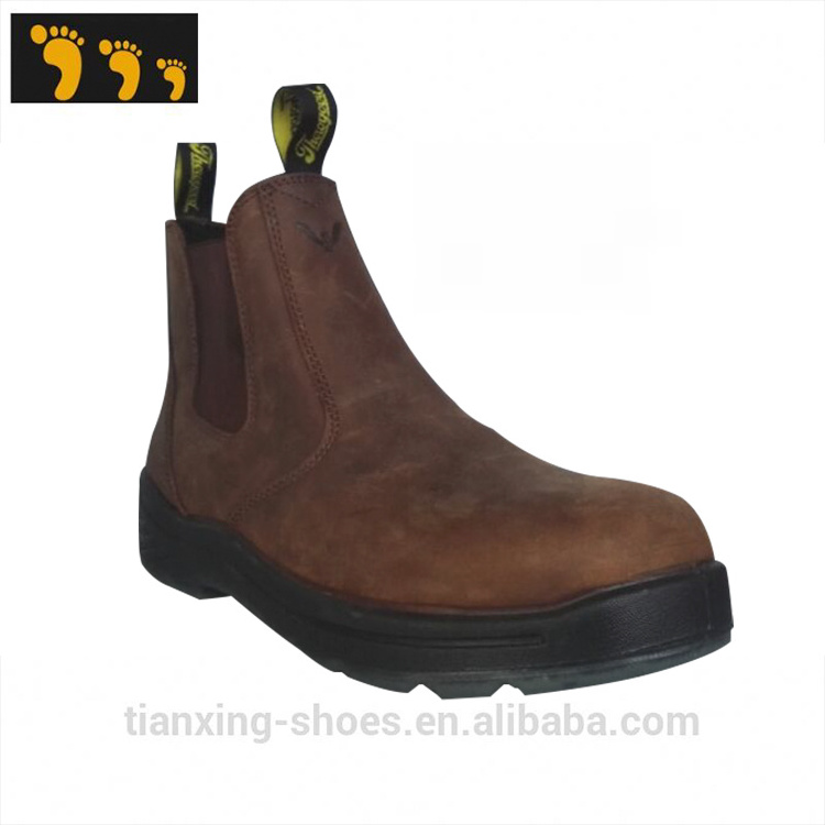 Hot Selling Industrial Breathable Men Working Slip on boot Steel Toe Lightweight  safety shoe