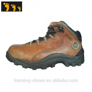 Gneuine leather Chilean standard Tough work heavy duty steel toe hiker safety shoes genuine leather