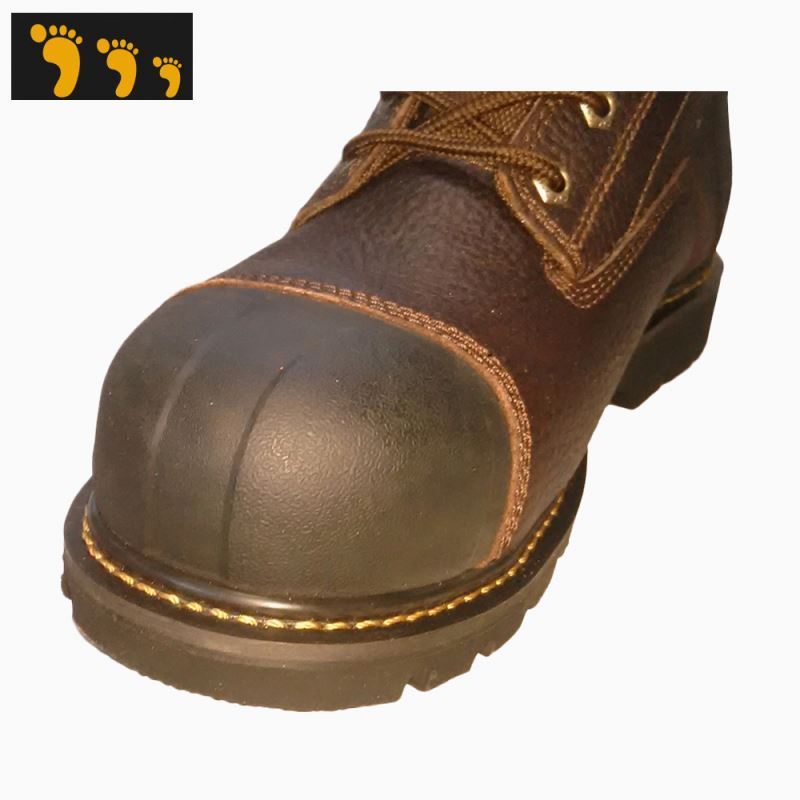 Brown boots safety shoes acid-proof leather industrial working boots