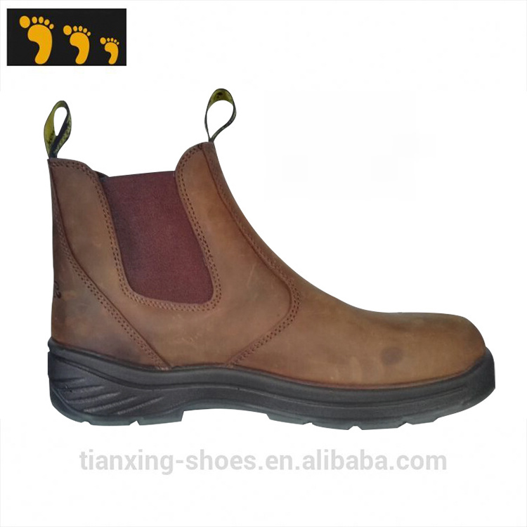 Hot Selling Industrial Breathable Men Working Slip on boot Steel Toe Lightweight  safety shoe