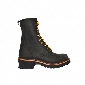 Professional Industrial Breathable Men Working  High quality Professional leather EH logger boots work boots