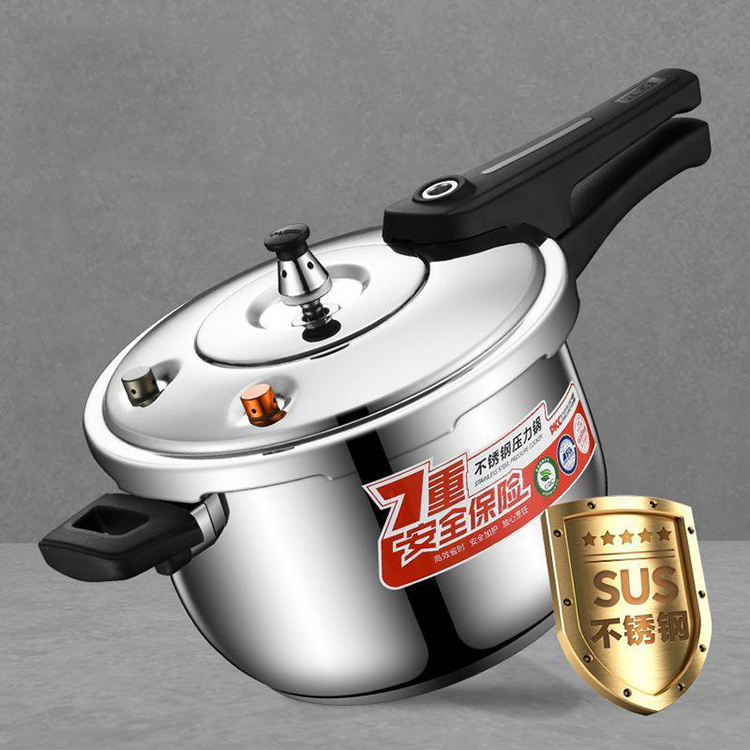 High Quality Kitchenware Stainless Steel 304 Gas And Induction Pressure Cooker High Industrial Pressure Pot For Restaurant