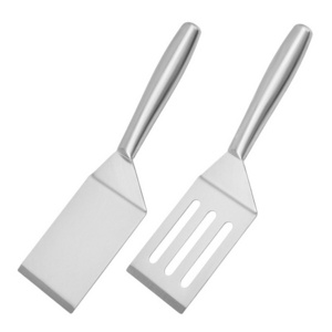 Food Grade Bbq Utensils Set Stainless Steel Fried Steak Food Shovel Grill Griddle Scraper Hamburger Teppanyaki Beef Spatula