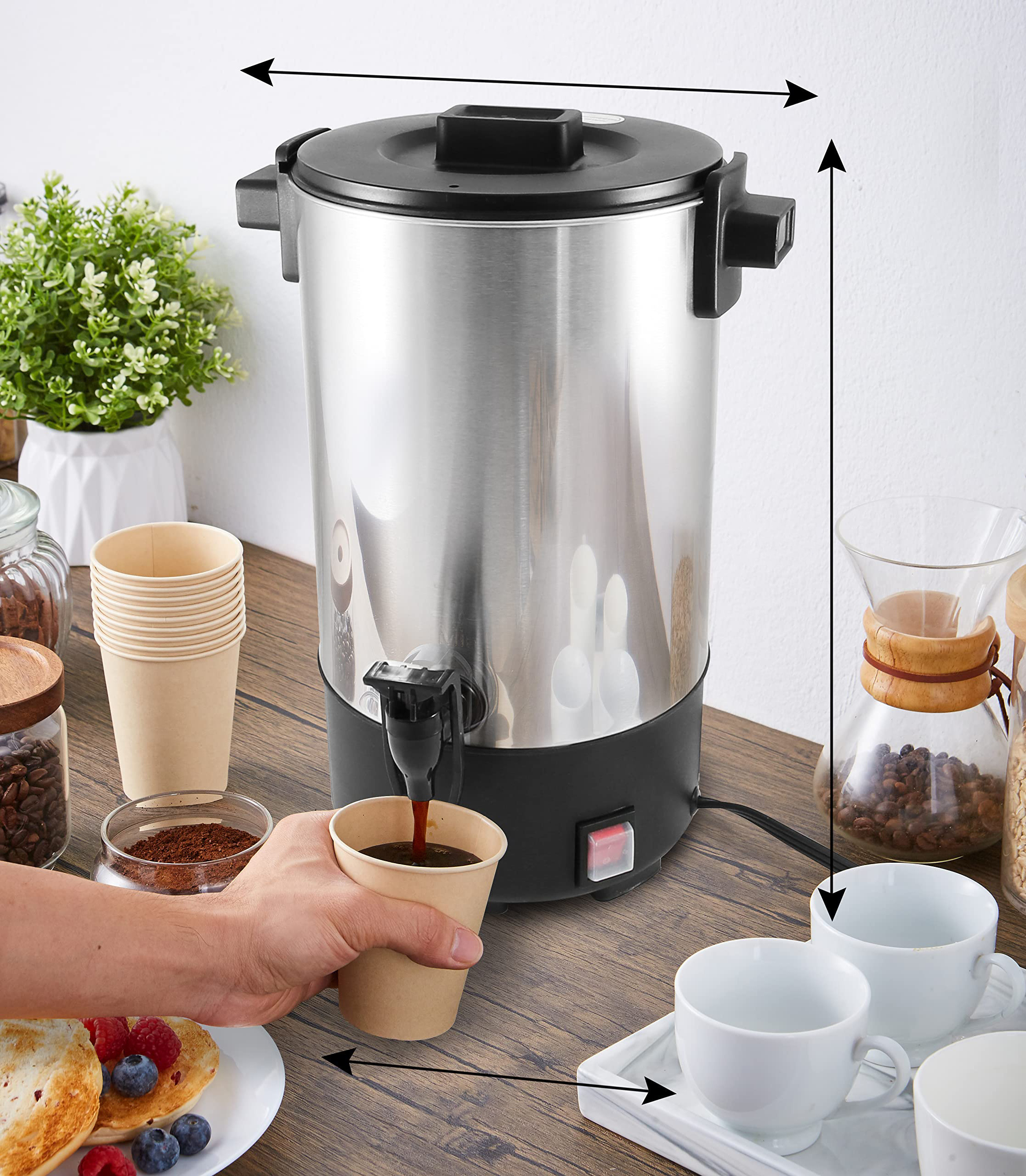 Wholesale Products Automatic Small Insulated Hot Thermal Commercial Insulated Tea Stainless Steel Coffee Warmer Dispenser Pot