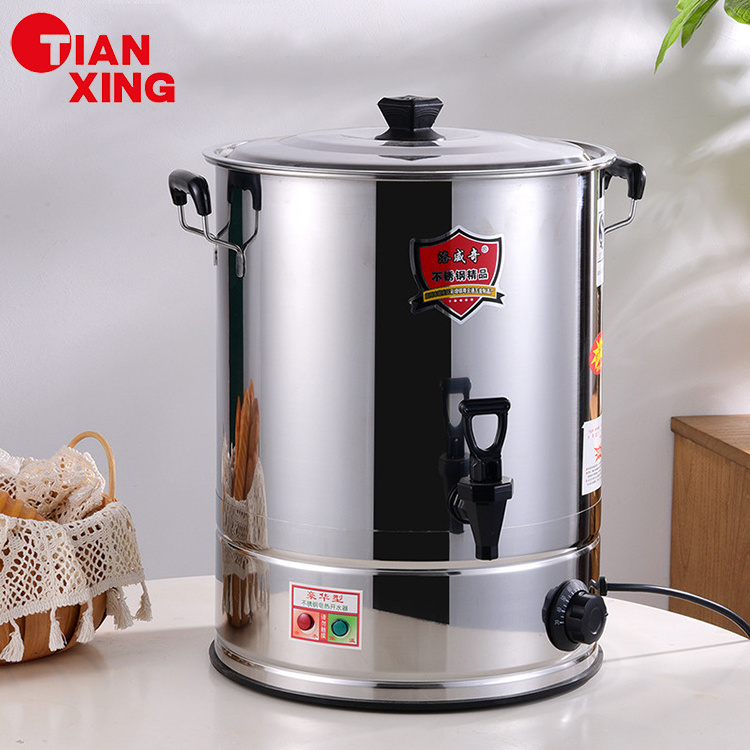 Freestanding Water Dispensers 28L-68L Electric Wax Melting Pot Stainless Steel Tea Pot Coffee Beverage Dispenser With Tap